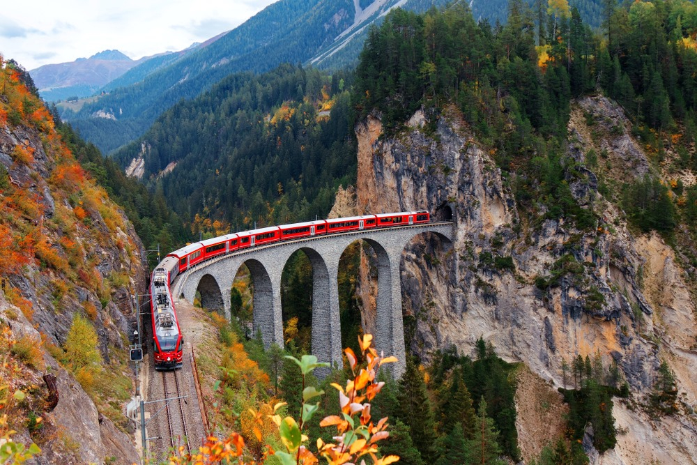 Landwasser Viaduct Швейцария